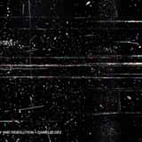 Grunge digital glitch texture overlay featuring dense white static noise, vertical and horizontal scratches, and faint RGB scanlines on a dark screen.