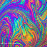 ntense and vibrant psychedelic liquid marble texture flowing with highly saturated neon rainbow colors like hot pink, bright orange, and electric blue.