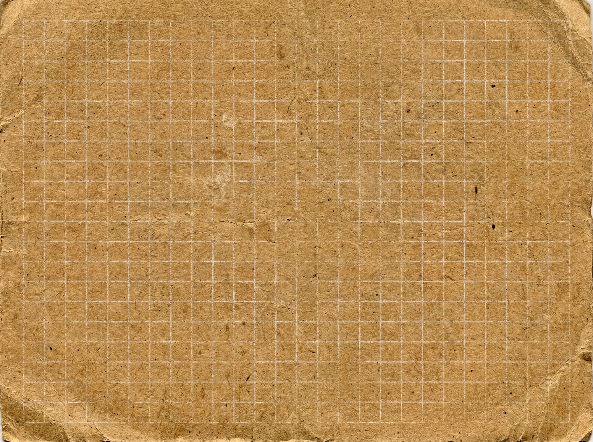 A textured, aged brown paper with a subtle white grid overlay.