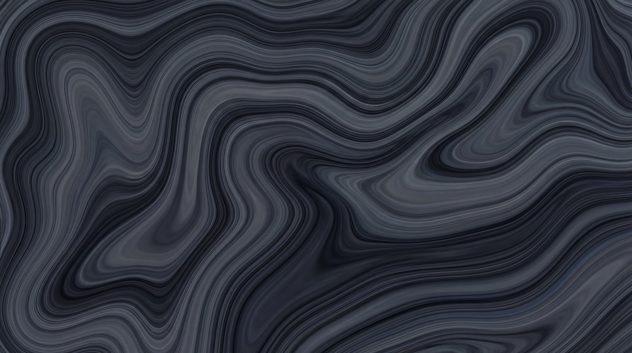 A seamless 4K texture of dark charcoal grey marble with subtle, wavy, darker grey veins.